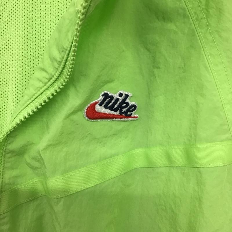 ナイキ NIKE ジャケット、上着 ジャケット、ブレザー da2493-399 ハーフジップフーディ ナイロンジャケット L ロゴ、文字 緑 / グリーン /  メンズ USED 古着 中古 10132579