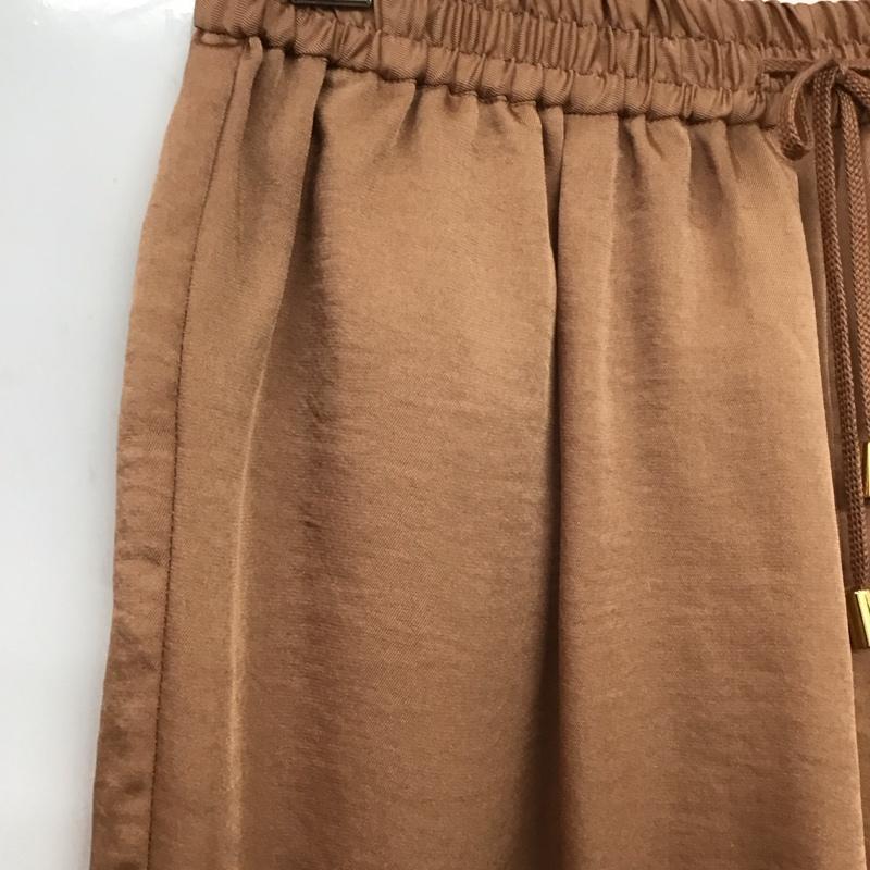 シンプリシテェ Simplicite パンツ スラックス 20-030-700-3039-1-0 カットオフワイドパンツ フレアパンツ 無地 茶 / ブラウン /  レディース USED 古着 中古 10138821