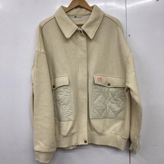 ジャバ Java ジャケット、上着 ジャンパー、ブルゾン JV1050115 キルティング×裏起毛切替ブルゾン XL 無地 オフホワイト / オフホワイト /  レディース USED 古着 中古 10140669