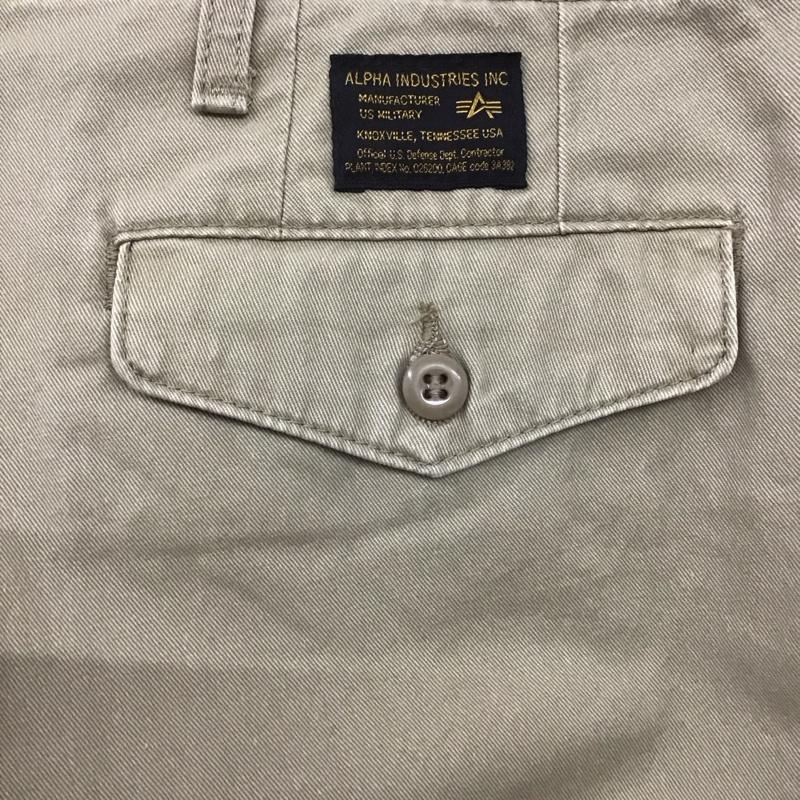 アルファインダストリー Alpha Industries パンツ チノパン チノパン ワイドパンツ カジュアルパンツ ストレートパンツ XL 無地 ベージュ / ベージュ /  メンズ USED 古着 中古 10107202