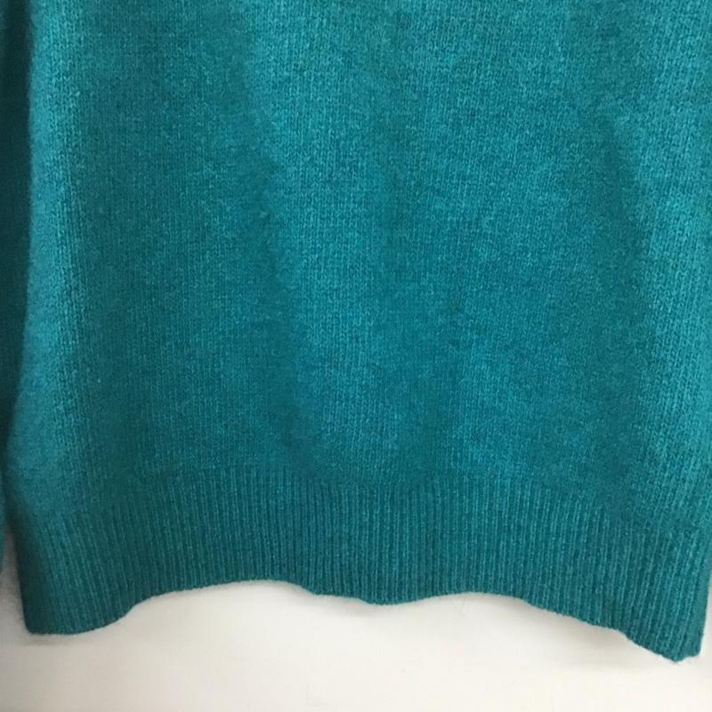 イエナ IENA ニット、セーター 長袖 21-080-900-3380-4-0 クルーネック ロゴ、文字 緑 / グリーン /  レディース USED 古着 中古 10147738