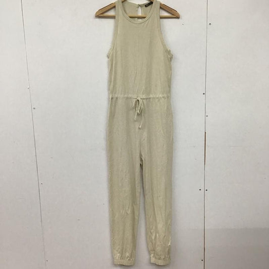 ザラ ZARA ワンピース・ドレス・オールインワン ワンピース・ドレス・オールインワン オールインワン ノースリーブ ワイドパンツ S 無地 アイボリー / アイボリー /  レディース USED 古着 中古 10134130