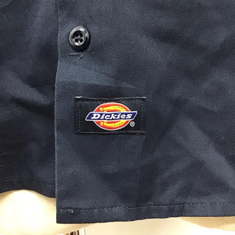 ディッキーズ Dickies シャツ、ブラウス 長袖 574DN ワークシャツ M 無地 紺 / ネイビー /  メンズ USED 古着 中古 10118331