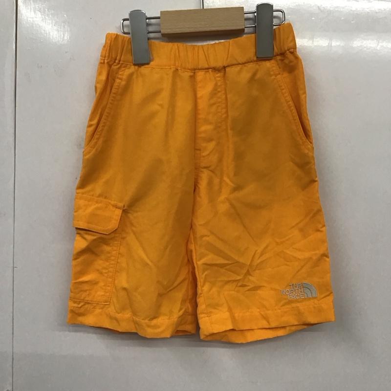 ザノースフェイス THE NORTH FACE パンツ ショートパンツ 110cm ロゴ、文字 X プリント 黄 / イエロー /  ボーイズ USED 古着 中古 10130365