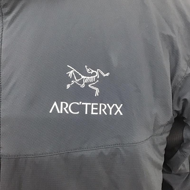 アークテリクス ARC TERYX ジャケット、上着 ジャンパー、ブルゾン AtomHoody ジップアップパーカージャケット アウター ダウンジャケット M ロゴ、文字 紺 / ネイビー /  メンズ USED 古着 中古 10119489
