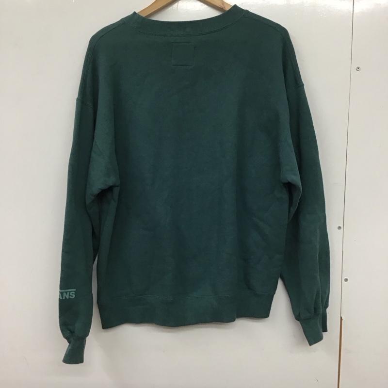 バンズ VANS トレーナー 長袖 長袖トレーナー スウェット クルーネック プルオーバー S 無地 緑 / グリーン /  メンズ USED 古着 中古 10137691