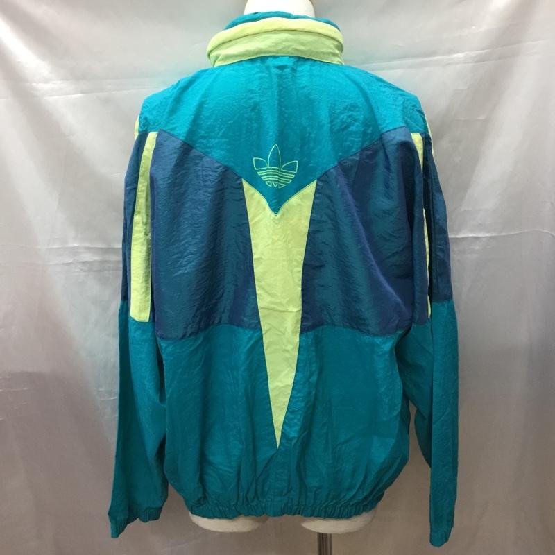 アディダス adidas ジャケット、上着 ジャンパー、ブルゾン ジップアップジャケット ジャンパー アウター ナイロンジャケット スポーツウェア L ロゴ、文字 マルチカラー / マルチカラー /  メンズ USED 古着 中古 10111616