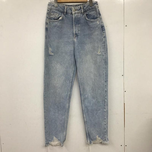 ザラ ZARA パンツ デニム、ジーンズ 36 無地 水色 / ライトブルー /  レディース USED 古着 中古 10133637