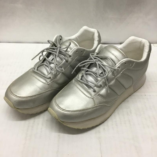 ザラ ZARA スニーカー スニーカー EU38 無地 銀 / シルバー /  レディース USED 古着 中古 10115049