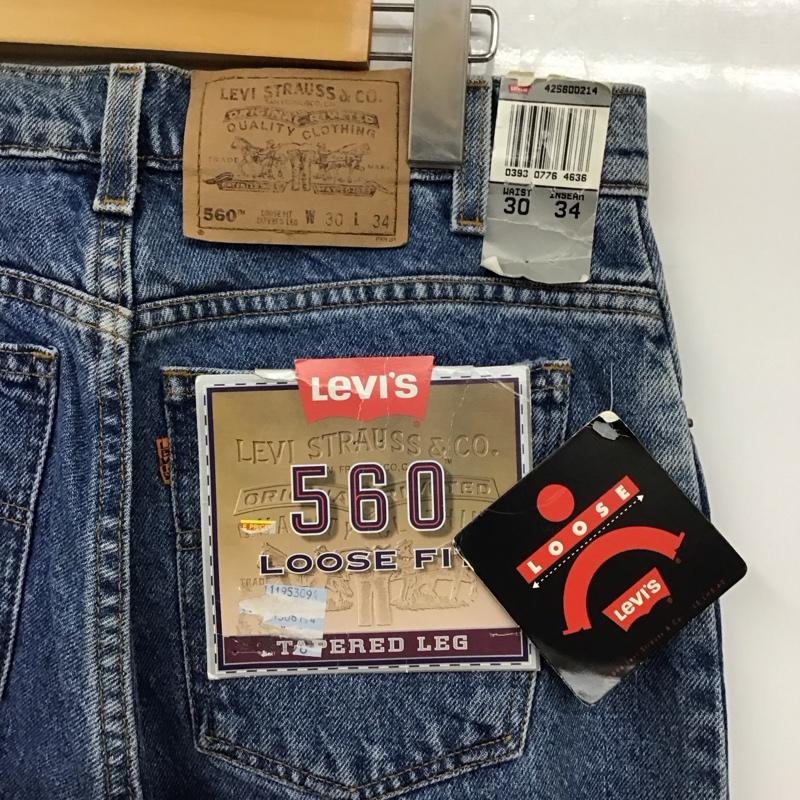 リーバイストラウスアンドコー Levi Strauss & co. パンツ デニム、ジーンズ デニムパンツ ストレートパンツ ワイドパンツ カジュアルパンツ 560 90s デッドストック 30インチ 無地 インディゴ / インディゴ /  メンズ USED 古着 中古 10119286