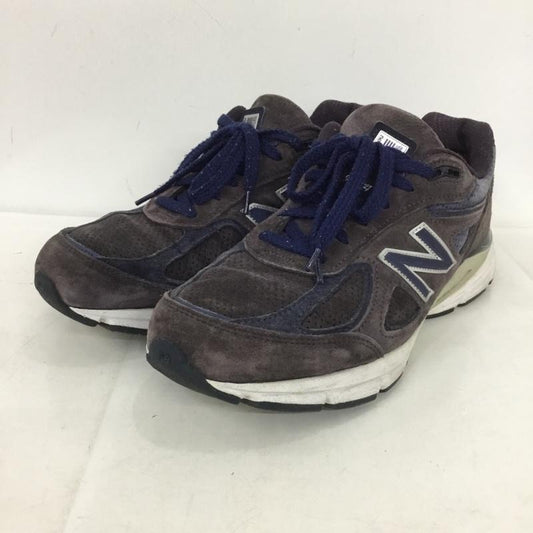 ニューバランス New Balance スニーカー スニーカー M990 EP4 USA製 28cm 28.0cm ロゴ、文字 紫 / パープル /  メンズ USED 古着 中古 10136693