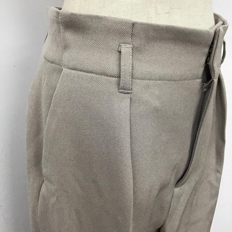 ニコアンド niko and... ボトムス ボトムス S215IL28FL タックパンツ ワイドパンツ L 無地 グレージュ / グレージュ /  レディース USED 古着 中古 10120872