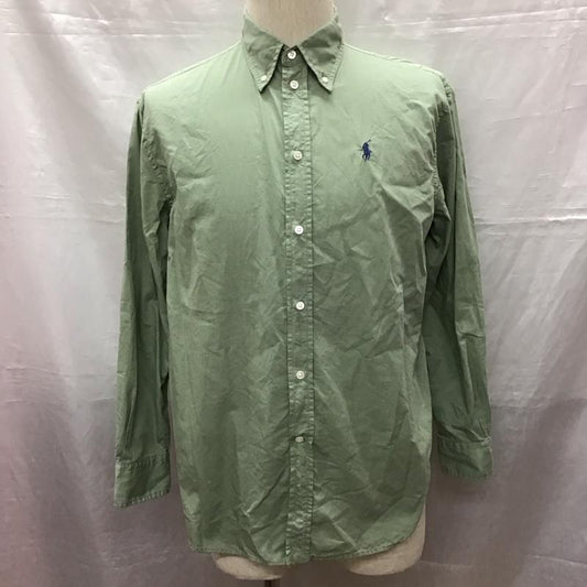 ポロバイラルフローレン Polo by RALPH LAUREN シャツ、ブラウス 長袖 XS 無地 薄緑 / ライトグリーン /  メンズ USED 古着 中古 10122018