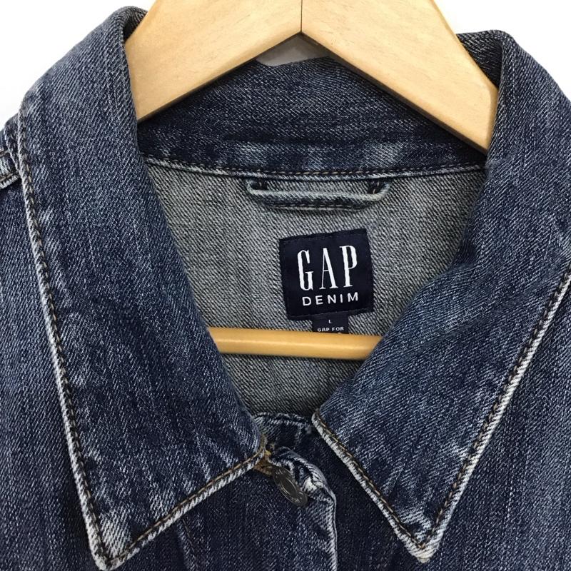 ギャップ GAP ジャケット、上着 ジャケット、ブレザー デニムジャケット Gジャン L 無地 インディゴ / インディゴ /  レディース USED 古着 中古 10149391
