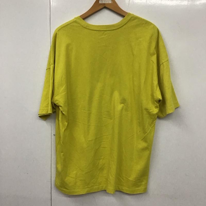 ギャップ GAP Tシャツ 半袖 M ロゴ、文字 X プリント 黄 / イエロー /  メンズ USED 古着 中古 10130156