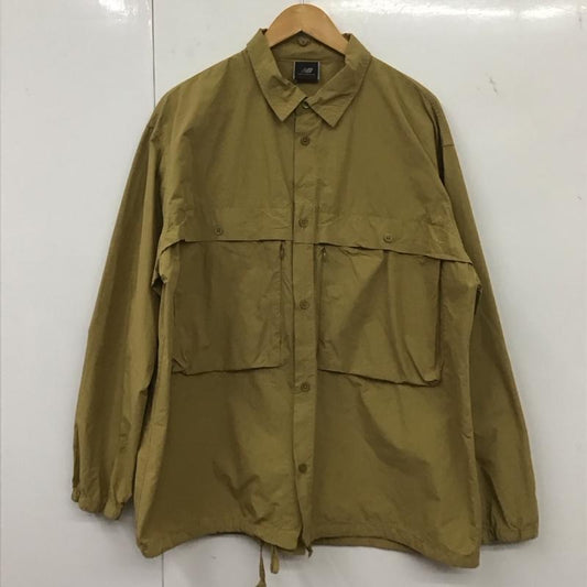 ニューバランス New Balance シャツ、ブラウス 長袖 amj45004 MET24SpringShirtJacket 長袖シャツ M 無地 ベージュ / ベージュ /  メンズ USED 古着 中古 10138741