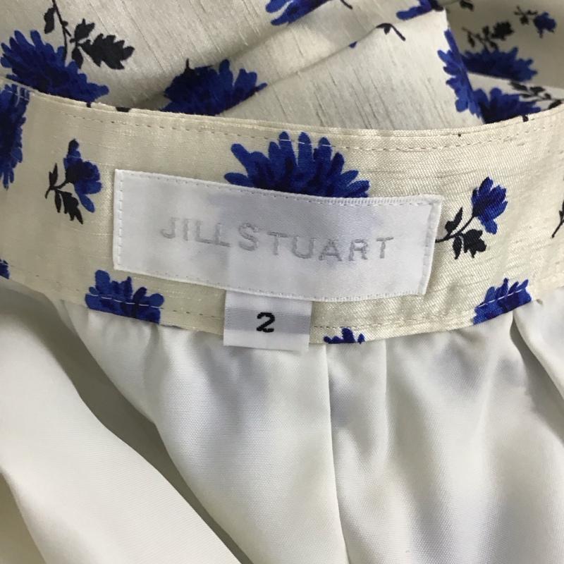 ジルスチュアート JILLSTUART スカート ロングスカート フレアスカート ひざ丈スカート カジュアルスカート 花柄スカート 2 プリント マルチカラー / マルチカラー /  レディース USED 古着 中古 10123856