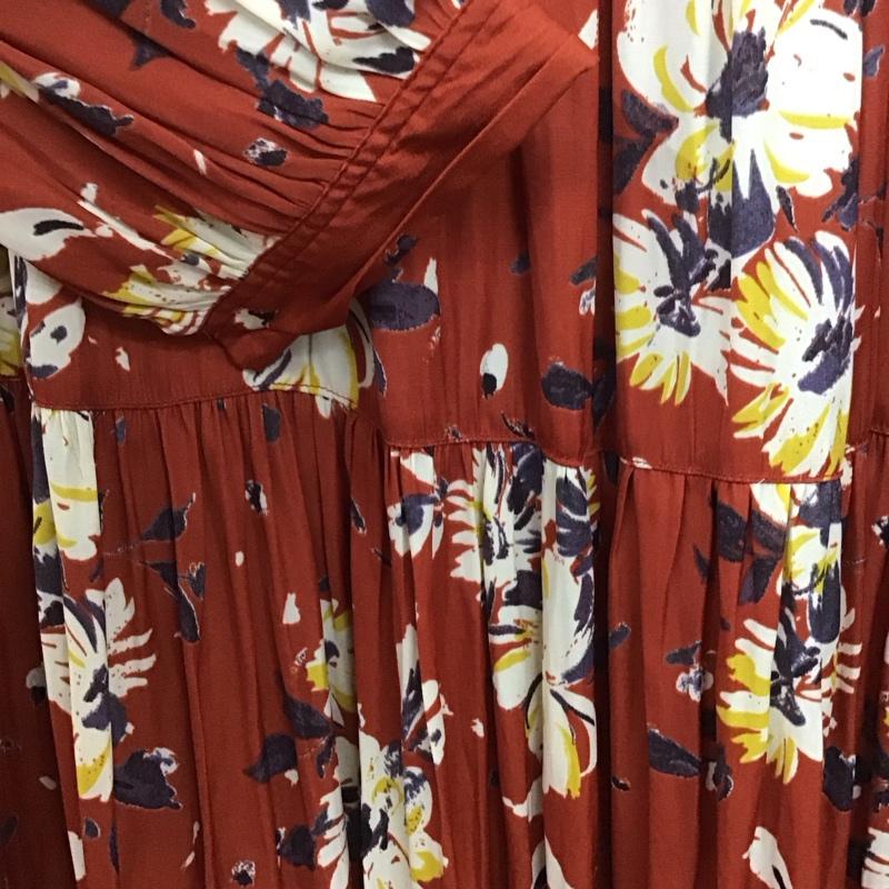 アメリカンホリック AMERICAN HOLIC ワンピース ロングスカート 長袖ロングワンピース ノーカラーシャツワンピース フレアスカート FREE プリント マルチカラー / マルチカラー /  レディース USED 古着 中古 10143727