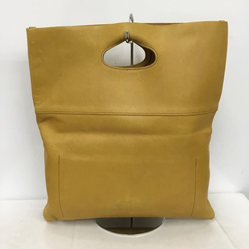 シップス SHIPS クラッチバッグ、パーティバッグ クラッチバッグ、パーティバッグ AMIACALVA 別注 2WAYクラッチバッグ 栃木レザー 二つ折り 無地 キャメル / キャメル /  メンズ USED 古着 中古 10147727