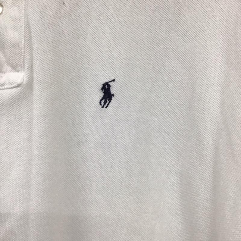ポロバイラルフローレン Polo by RALPH LAUREN ポロシャツ 半袖 半袖ポロシャツ 半袖カットソー カラーシャツ S ロゴ、文字 白 / ホワイト /  メンズ USED 古着 中古 10131459