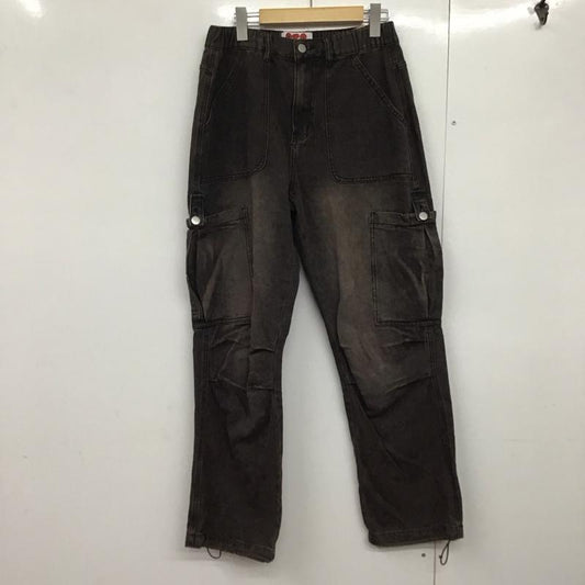 古着 USED パンツ ワークパンツ、ペインターパンツ A.T.C 252-2971 オーバーダイ カーゴパンツ ワイドデニム オールド加工 S 無地 マルチカラー / マルチカラー /  メンズ USED 古着 中古 10142283