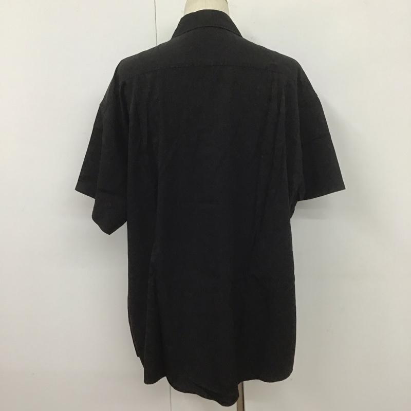 ハレ HARE シャツ、ブラウス 半袖 ha020033aa 半袖シャツ カジュアルシャツ カラーシャツ FREE 無地 黒 / ブラック /  メンズ USED 古着 中古 10107788