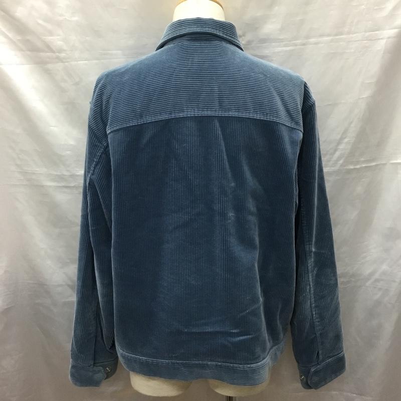 シュプリーム Supreme ジャケット、上着 ジャケット、ブレザー FW21 CorduroyZipJacket ジップアップジャケット アウター M ロゴ、文字 青 / ブルー /  メンズ USED 古着 中古 10121682