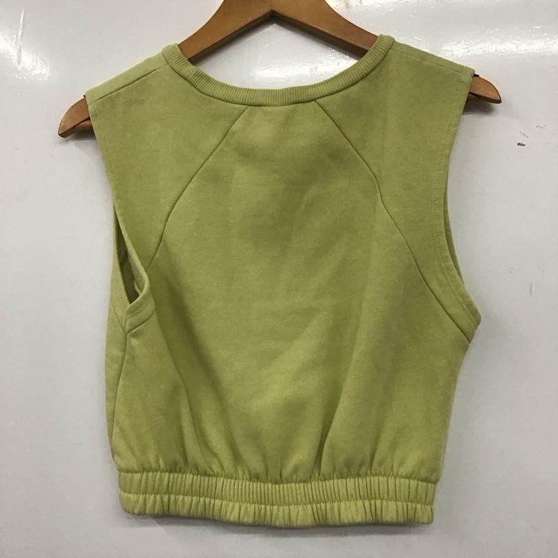 ザラ ZARA ベスト ベスト S 無地 黄緑 / イエローグリーン /  レディース USED 古着 中古 10139775