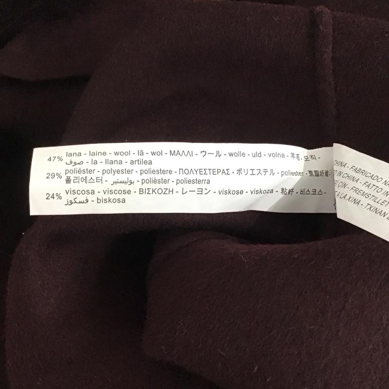 ザラ ZARA コート コート一般 ロングコート カラージャケット アウター XS 無地 えんじ / ワインレッド /  レディース USED 古着 中古 10144313