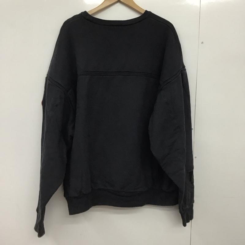 シーイー C E トレーナー 長袖 長袖 XL ロゴ、文字 紺 / ネイビー /  メンズ USED 古着 中古 10148082