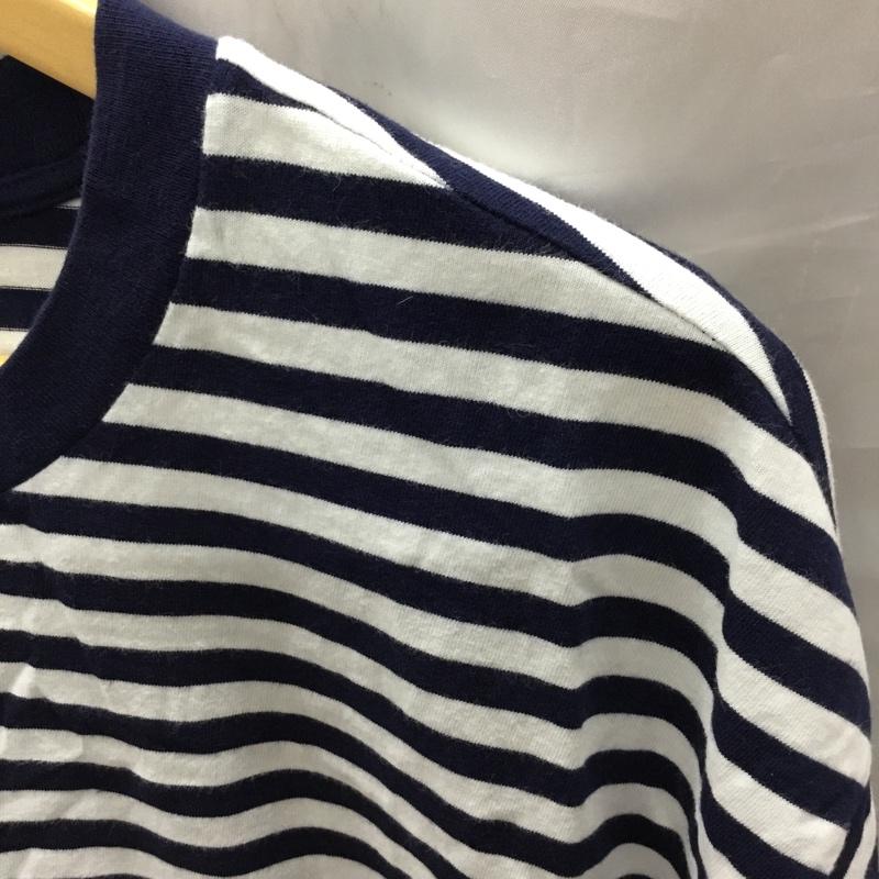 ギャップ GAP Tシャツ 半袖 クルーネック L ボーダー柄 白 / ホワイト / X 紺 / ネイビー /  メンズ USED 古着 中古 10117792