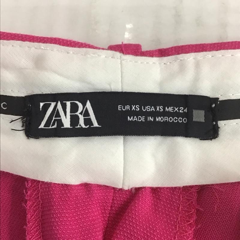 ザラベーシック ZARA BASIC パンツ スラックス スラックス ワイドパンツ カジュアルパンツ フレアパンツ XS 無地 桃 / ピンク /  レディース USED 古着 中古 10110457