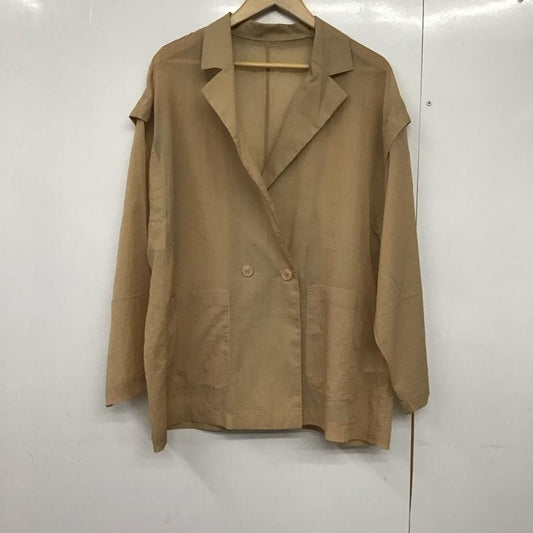 ダブルクローゼット w closet シャツ、ブラウス 長袖 長袖シャツ 無地シャツ カラーシャツ 無地 ベージュ / ベージュ /  レディース USED 古着 中古 10143834