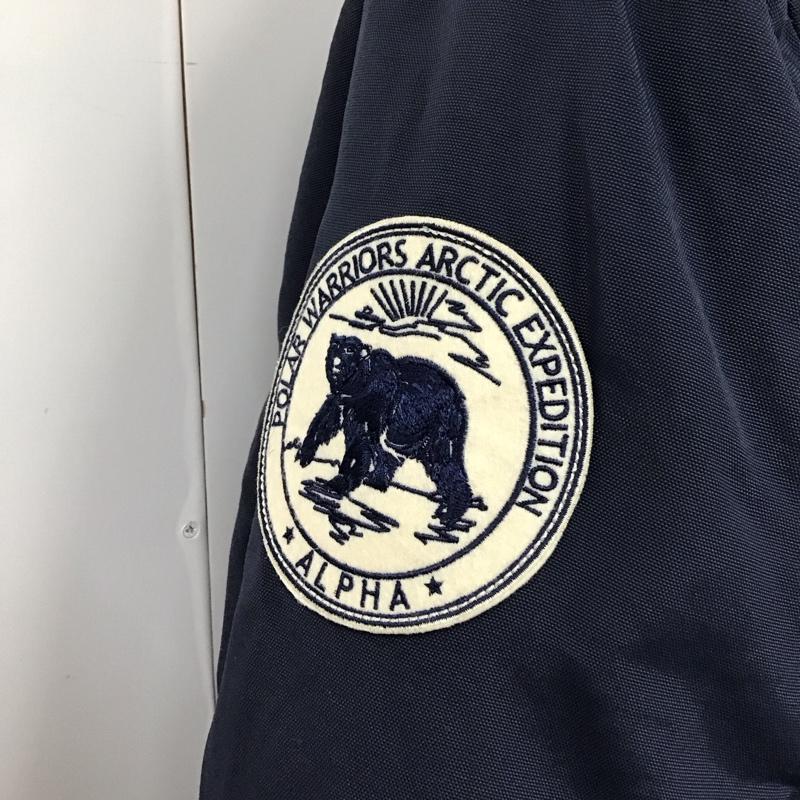 アルファインダストリー Alpha Industries コート コート一般 XXL 無地 紺 / ネイビー /  メンズ USED 古着 中古 10120533