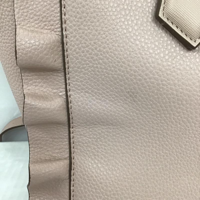サマンサベガ Samantha Vega ハンドバッグ ハンドバッグ フリル ショルダー 2WAY ロゴ、文字 桃 / ピンク /  レディース USED 古着 中古 10111507