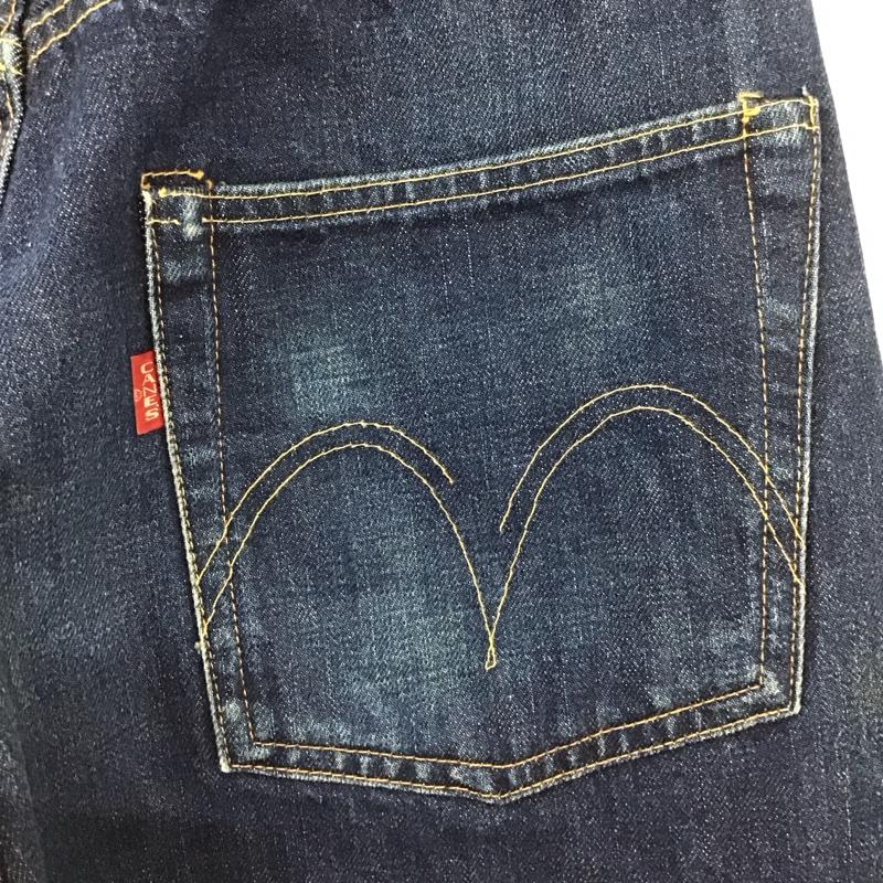 シュガーケーン SUGAR CANE パンツ デニム、ジーンズ W32 L35 ボタンフライ 32インチ 無地 インディゴ / インディゴ /  メンズ USED 古着 中古 10115881