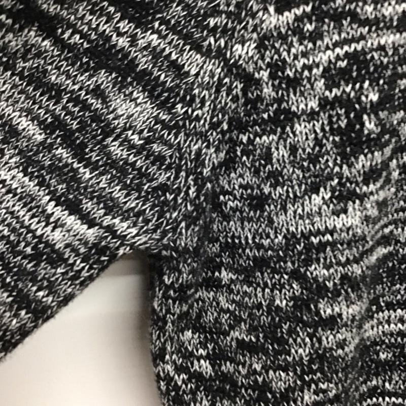 ノーアイディー NO ID. カーディガン 長袖 844010-844k ロングカーディガン フード付きニットカーディガン 2 総柄 白 / ホワイト / X 黒 / ブラック /  メンズ USED 古着 中古 10141326