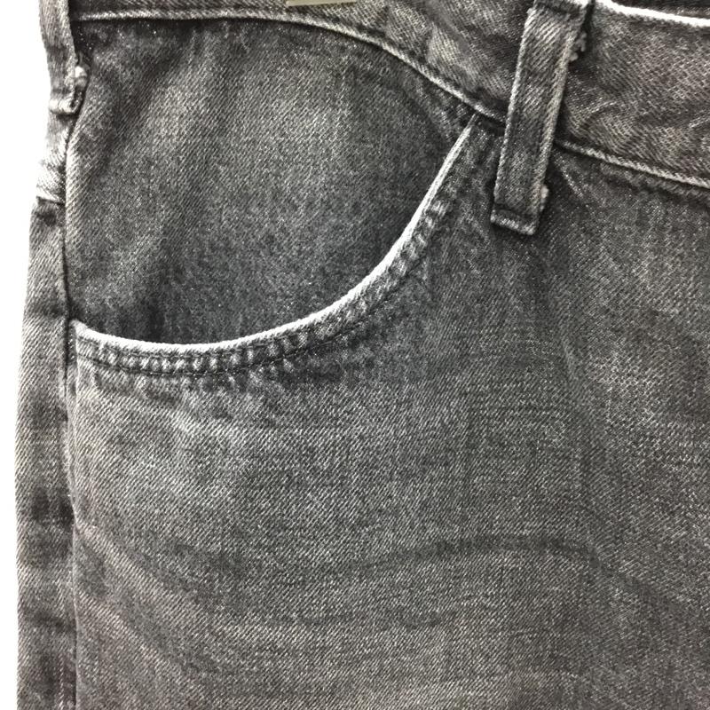 ラングラー Wrangler パンツ デニム、ジーンズ デニムパンツ ストレートパンツ ワイドパンツ カジュアルパンツ XL 無地 黒 / ブラック /  メンズ USED 古着 中古 10122385