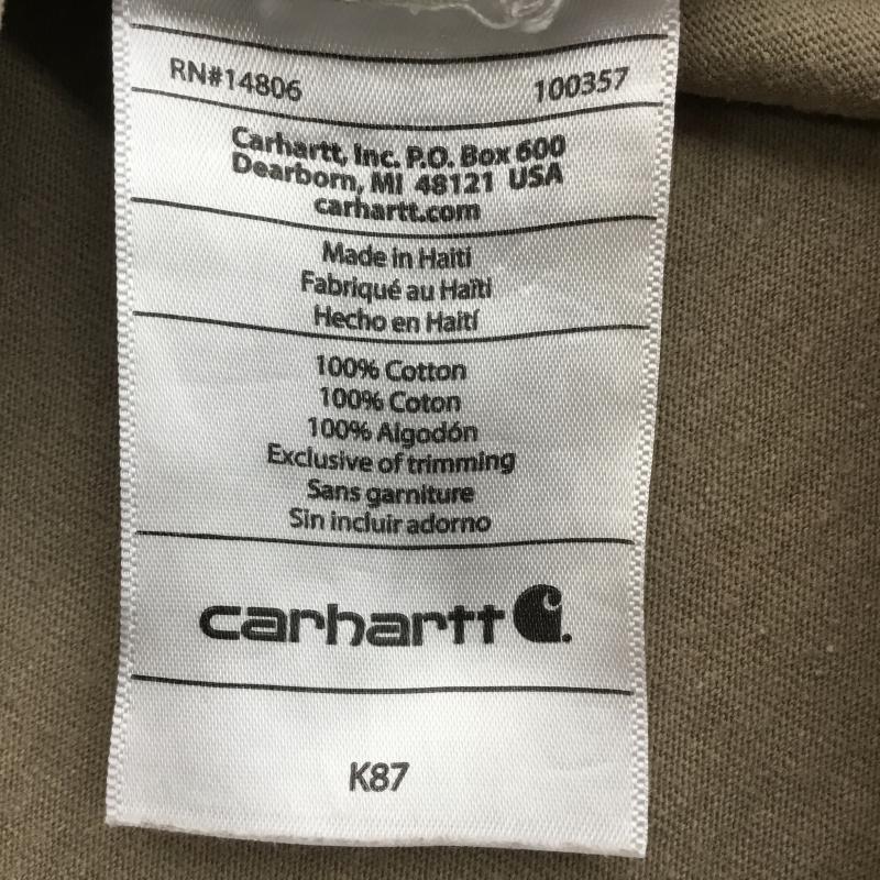 カーハート Carhartt Tシャツ 半袖 XL ロゴ、文字 ベージュ / ベージュ /  メンズ USED 古着 中古 10145806