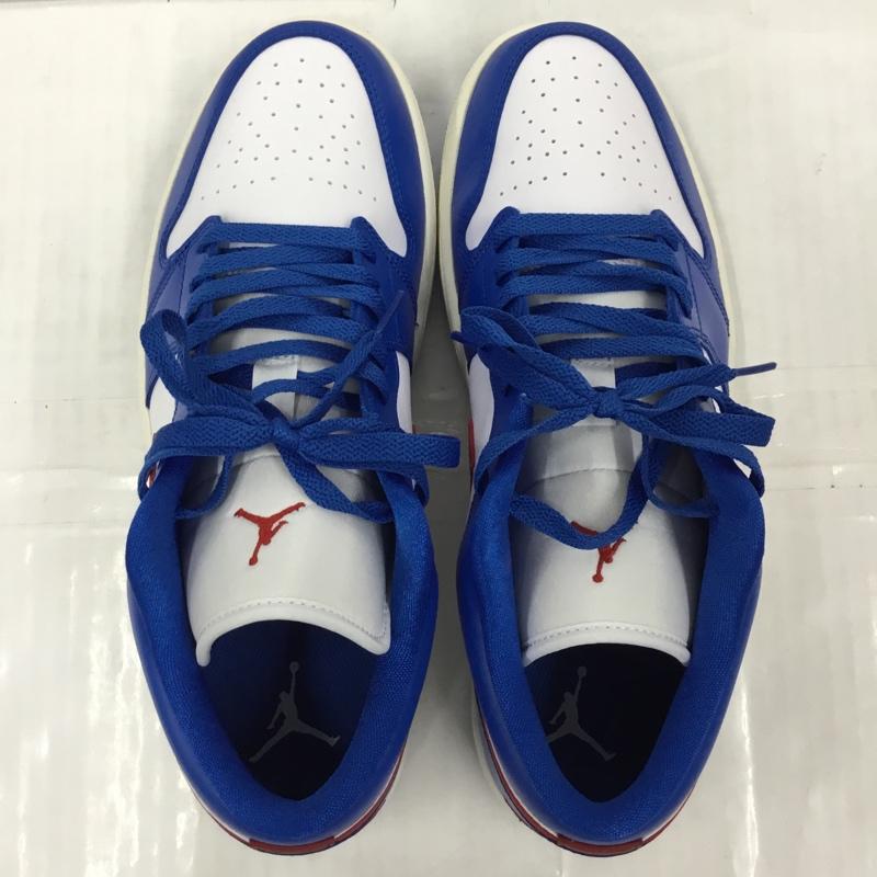 ナイキ NIKE スニーカー スニーカー DC0774-416 WMNS AIR JORDAN 1 LOW 29cm 箱有 29.0cm ロゴ、文字 白 / ホワイト / X 青 / ブルー / X 赤 / レッド /  メンズ USED 古着 中古 10105855