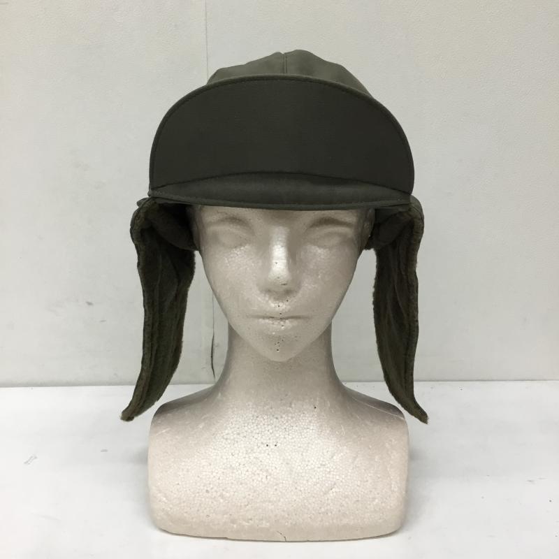 ユーズドクロージング used clothes 帽子 キャップ ドイツ軍　パイロットキャップ 無地 カーキ / カーキ /  メンズ USED 古着 中古 10136550