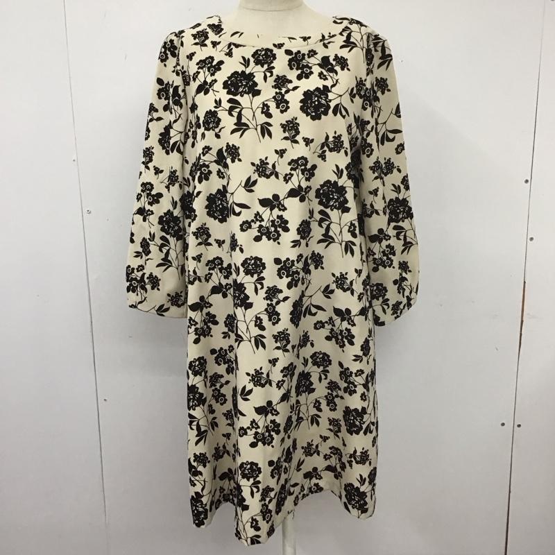 ナチュラルビューティーベーシック NATURAL BEAUTY BASIC ワンピース ひざ丈スカート M 総柄 マルチカラー / マルチカラー /  レディース USED 古着 中古 10110339