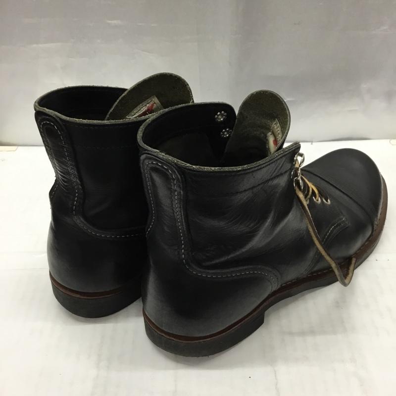 レッドウィング RED WING ブーツ 一般 8114 アイアンレンジ 26.5cm US：8.5 無地 黒 / ブラック /  メンズ USED 古着 中古 10113691