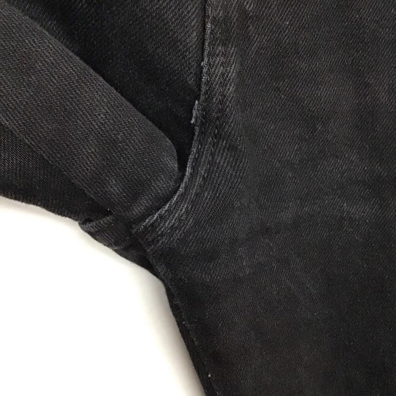古着 USED パンツ デニム、ジーンズ デニムパンツ ワイドパンツ カジュアルパンツ 38インチ 無地 黒 / ブラック /  メンズ USED 古着 中古 10150076