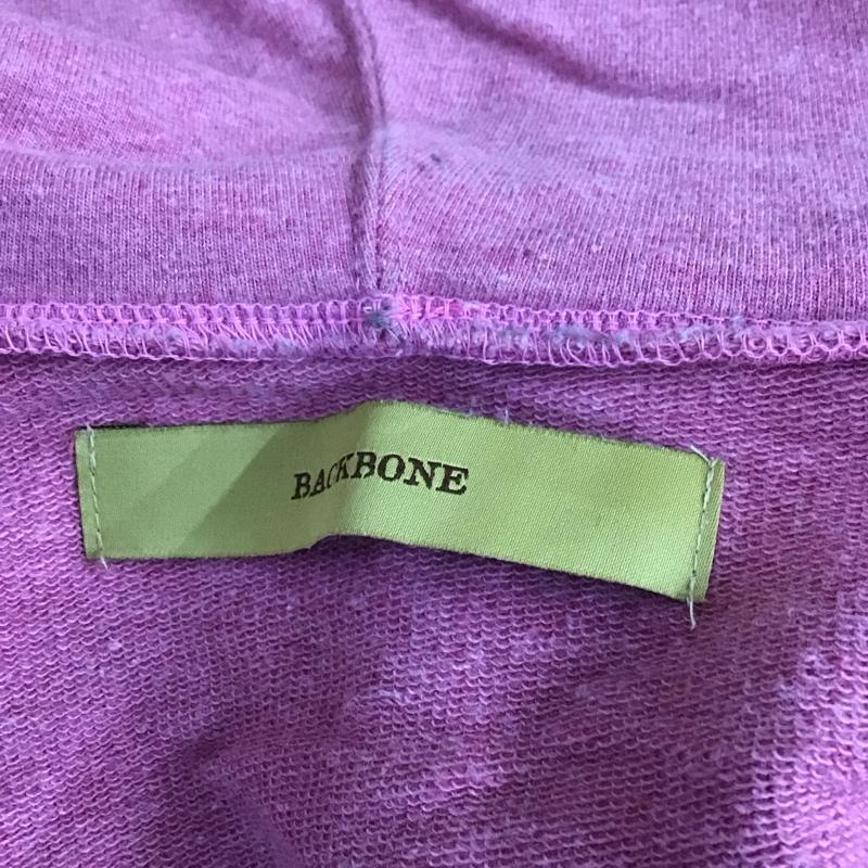 バックボーン BACK BONE パーカー 長袖 bb14ss-sw10 ジップアップパーカー フード付きジャケット スウェット L 無地 桃 / ピンク /  メンズ USED 古着 中古 10119144