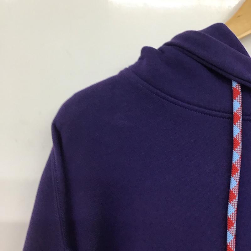 バリー BALLY パーカー 長袖 長袖パーカー プルオーバーパーカー スウェット 42 ロゴ、文字 紫 / パープル /  メンズ USED 古着 中古 10146544