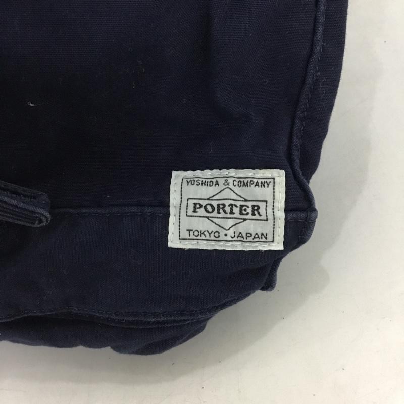 ポーター PORTER リュックサック、デイパック リュックサック、デイバッグ DEEP BLUE RUCKSACK 藍染め ロゴ、文字 インディゴ / インディゴ /  メンズ USED 古着 中古 10149681