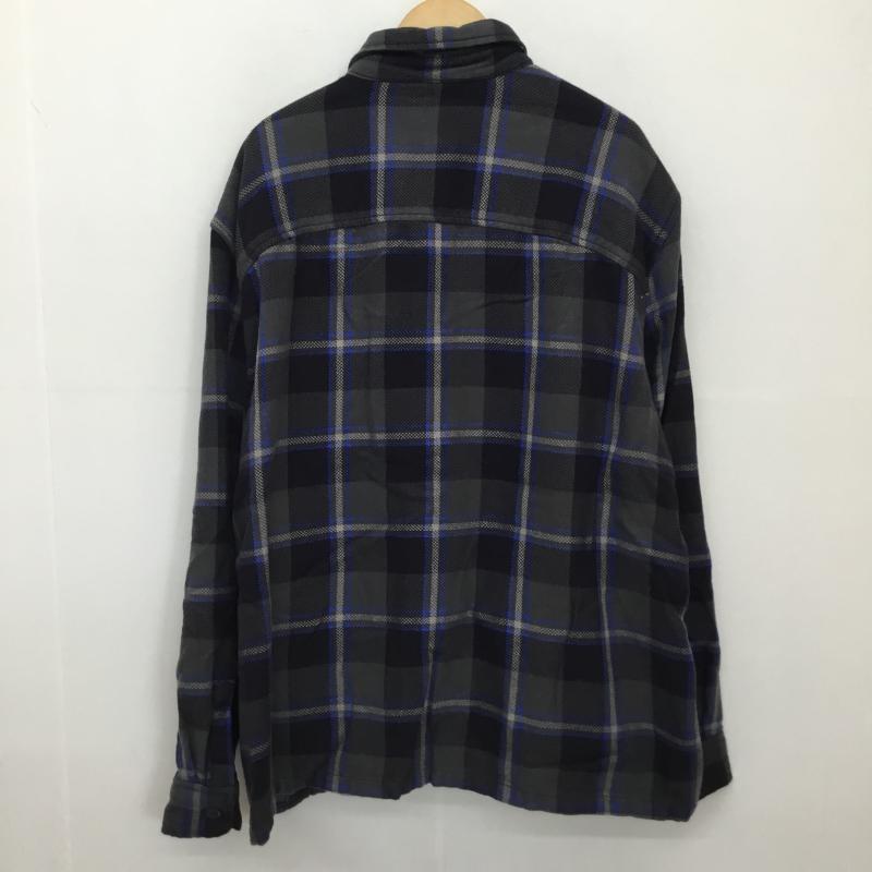 ギャップ GAP ジャケット、上着 ジャケット、ブレザー シャツジャケット XL チェック 青 / ブルー / X 紺 / ネイビー /  メンズ USED 古着 中古 10137350