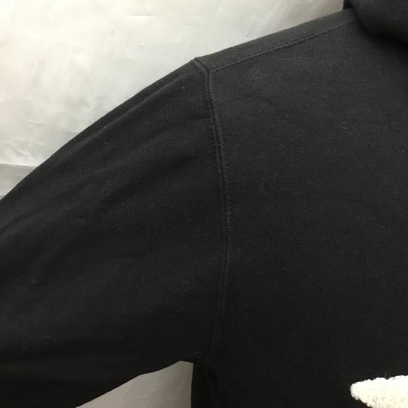 ステューシー STUSSY パーカー 長袖 フーディ S ロゴ、文字 黒 / ブラック /  メンズ USED 古着 中古 10113429