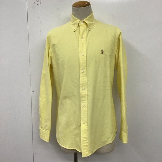 ラルフローレン RALPHLAUREN シャツ、ブラウス 長袖 長袖シャツ 無地シャツ カラーシャツ ボタンダウン S ロゴ、文字 黄 / イエロー /  メンズ USED 古着 中古 10127988